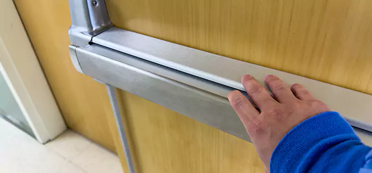 Installing a Push Bar on a Door Canyon Lake